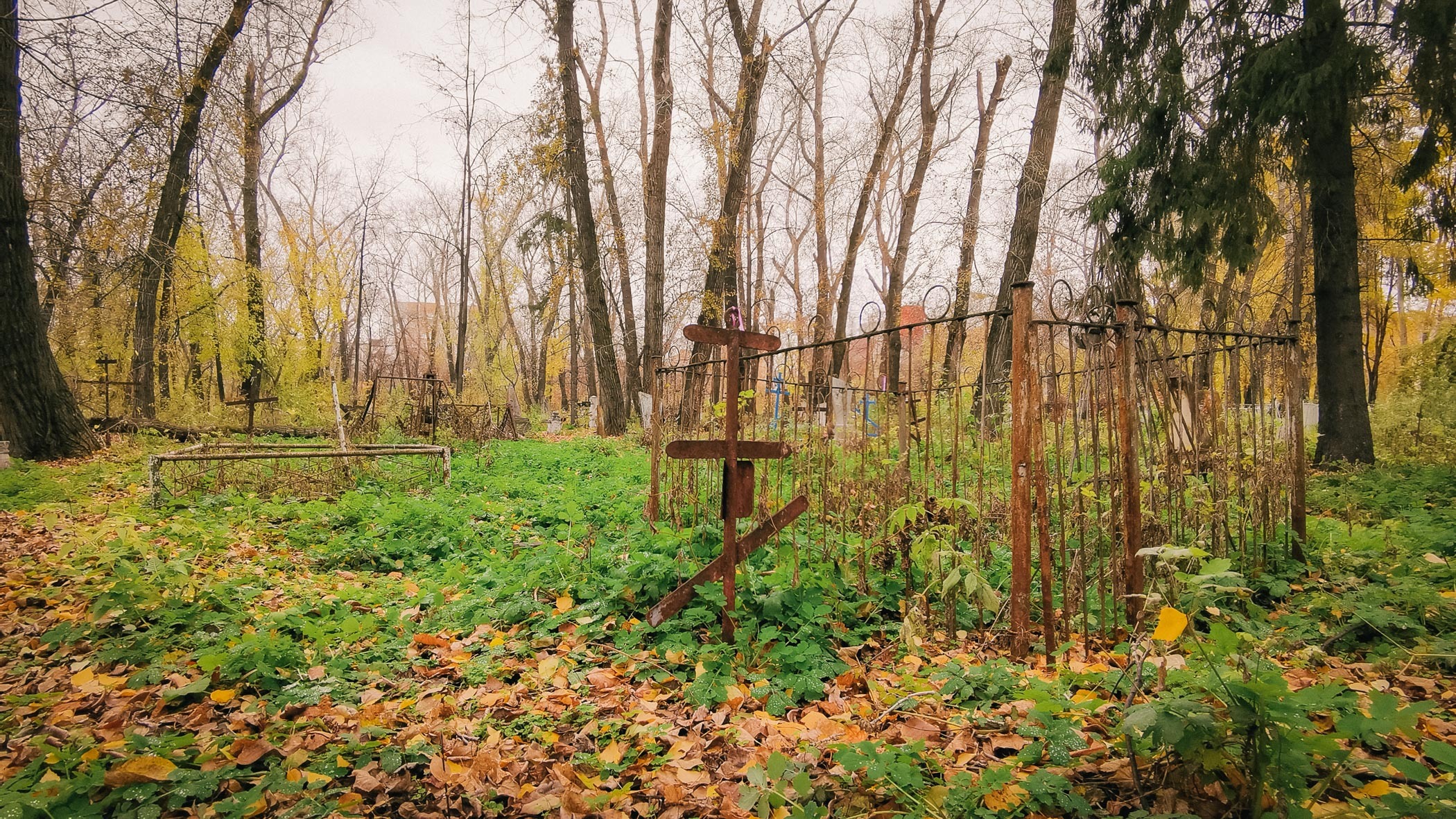Мигранты в Екатеринбурге сломали забор на кладбище и воровали оградки