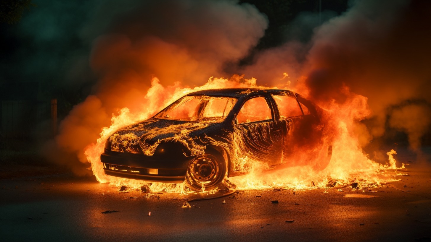 В Нижнем Тагиле на Вые сгорел автомобиль