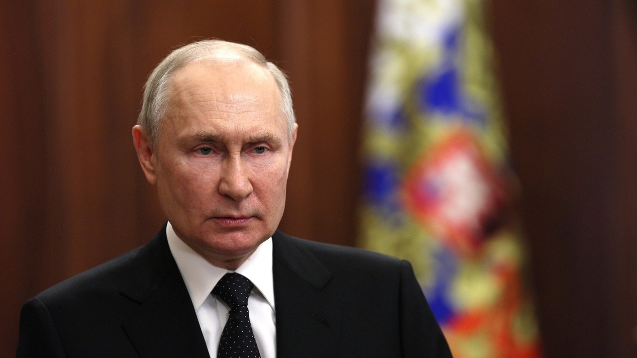 Владимир Путин выступил с обращением по поводу военного мятежа ЧВК «Вагнер»