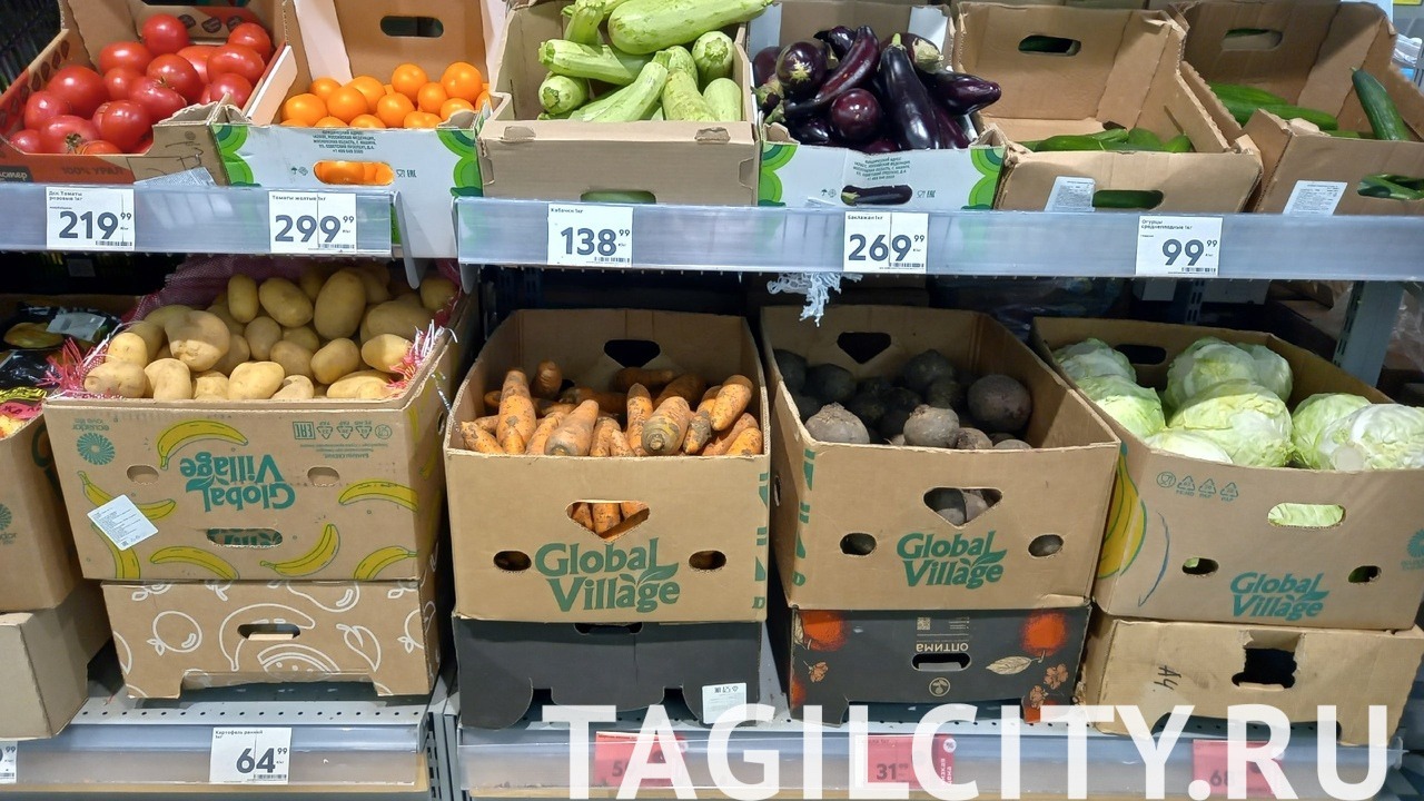 Стоимость овощей в Нижнем Тагиле