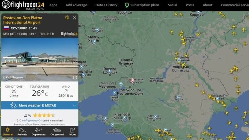 Самолеты из Кольцово выполняют рейсы в Ростов-на-Дону