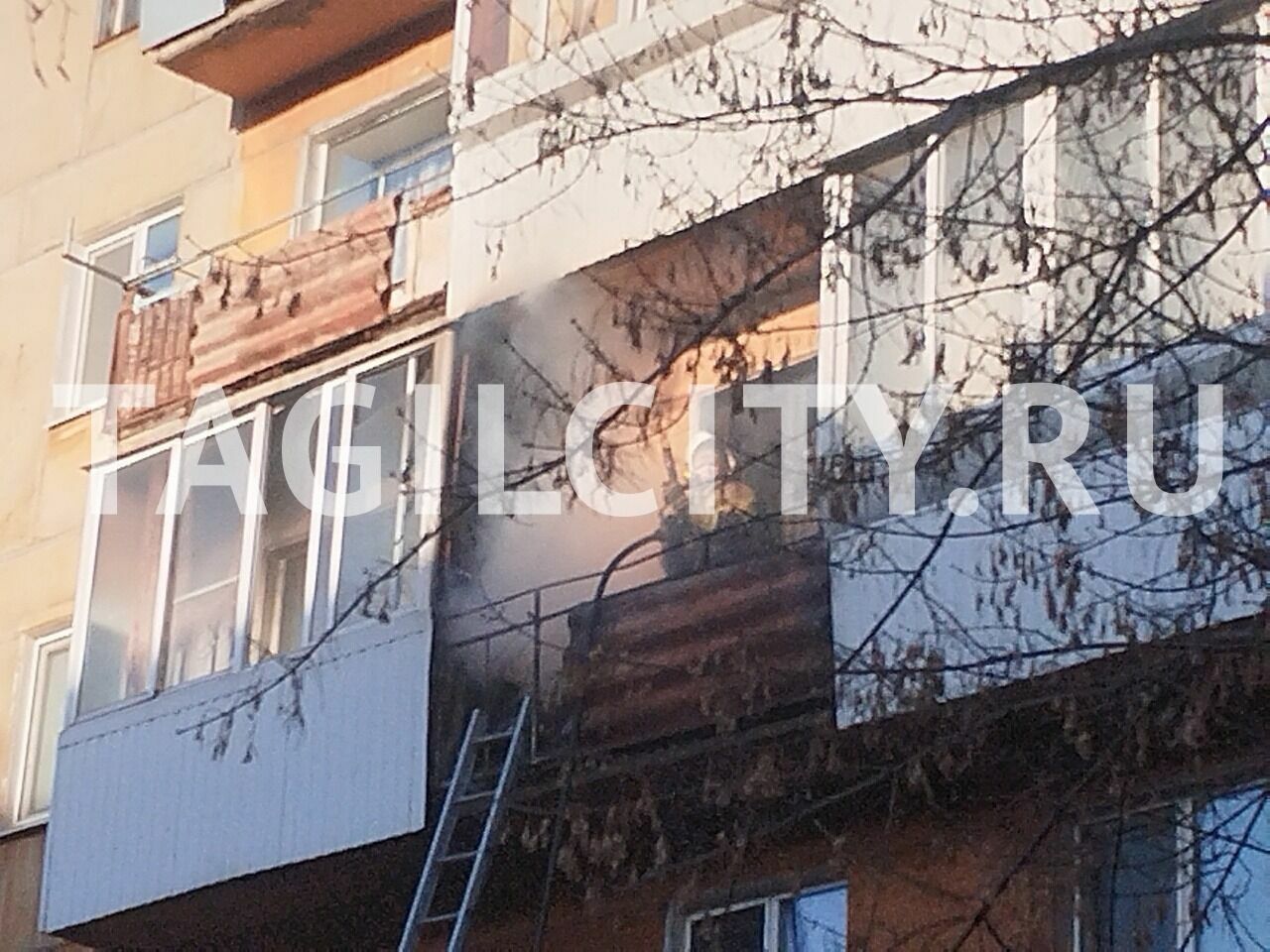 Пожар на улице Попова, 12