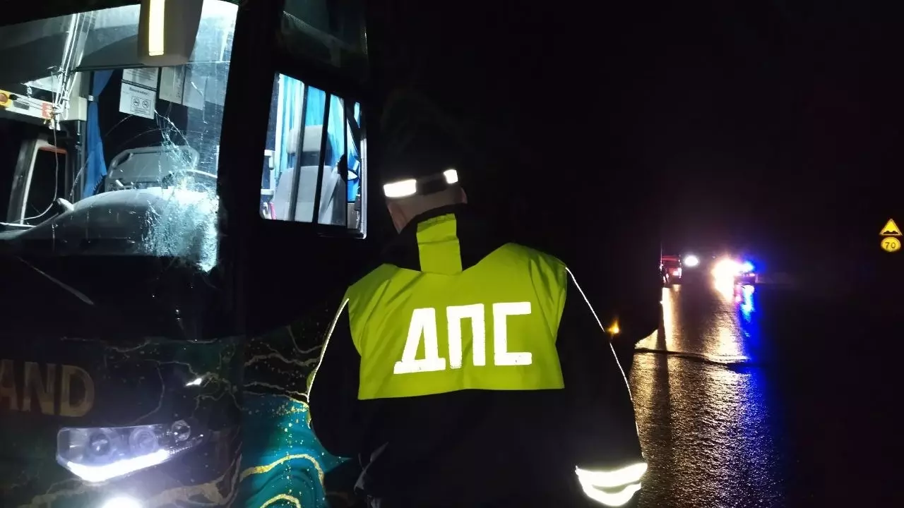 Пешеход попал под автобус и погиб на трассе под Асбестом Свердловской области