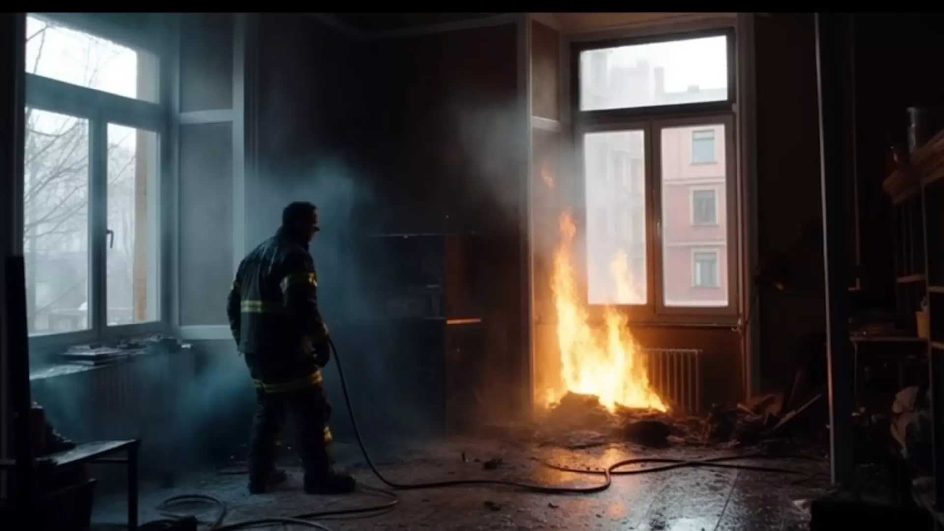 В жилой квартире в Екатеринбурге вспыхнул пожар