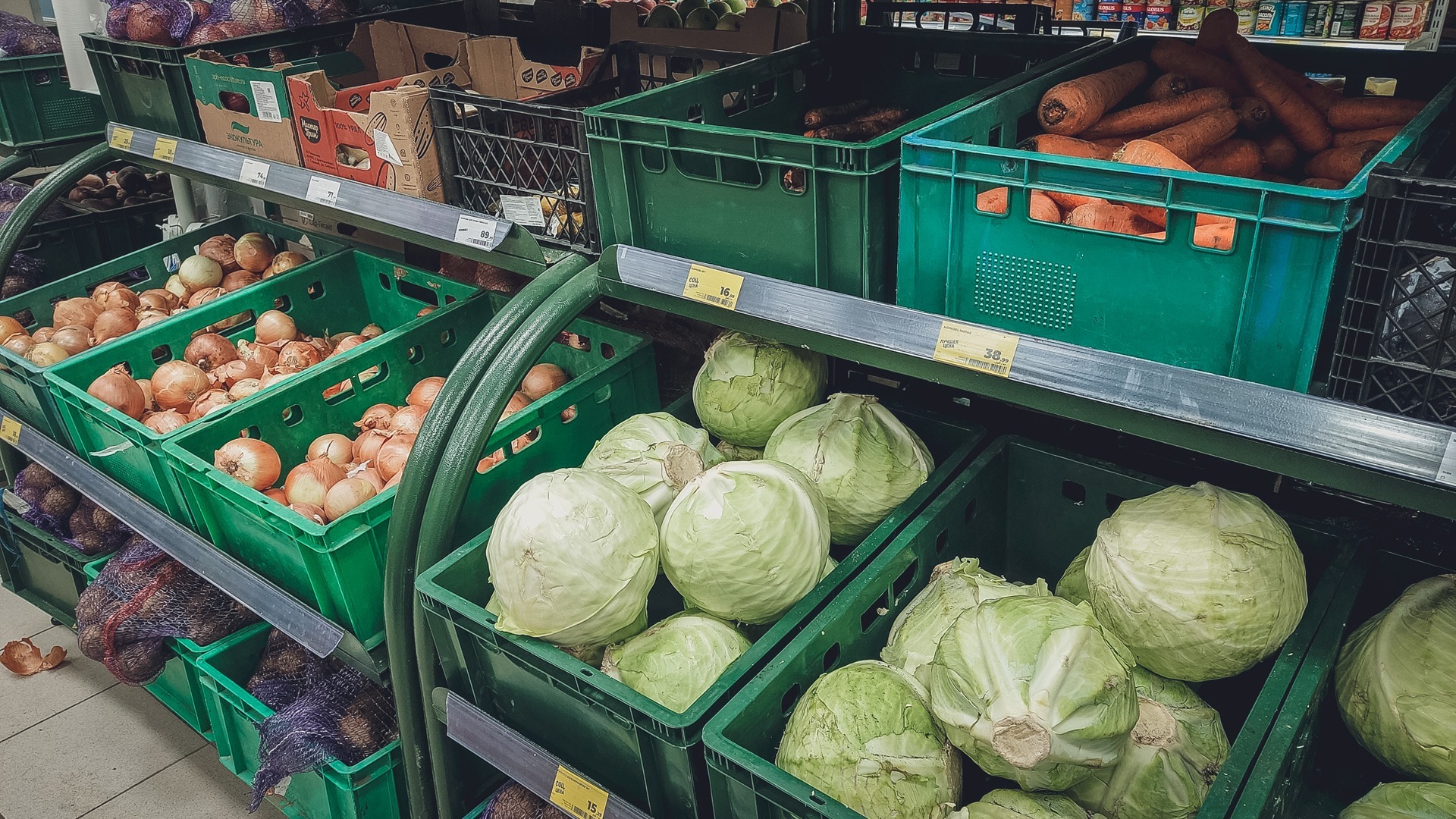 Овощи начали дешеветь в Свердловской области