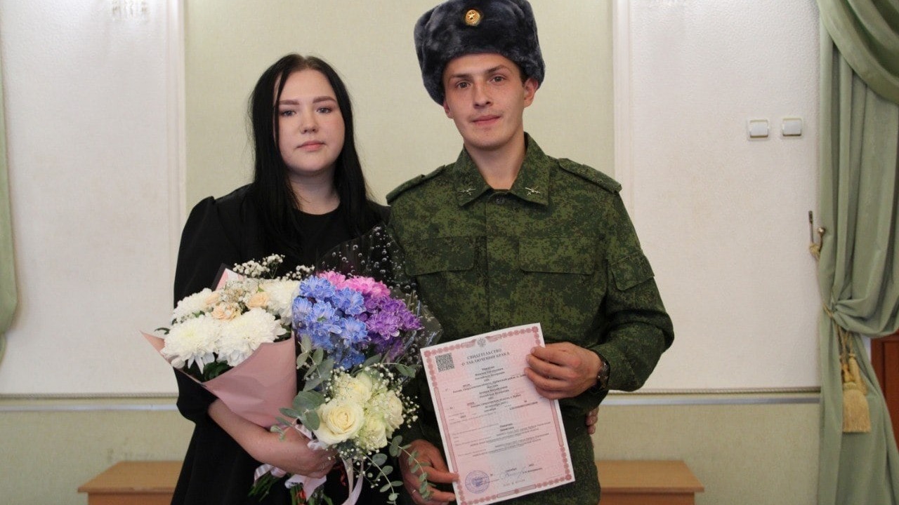 Мобилизованный житель Урала женился перед отправкой в воинскую часть