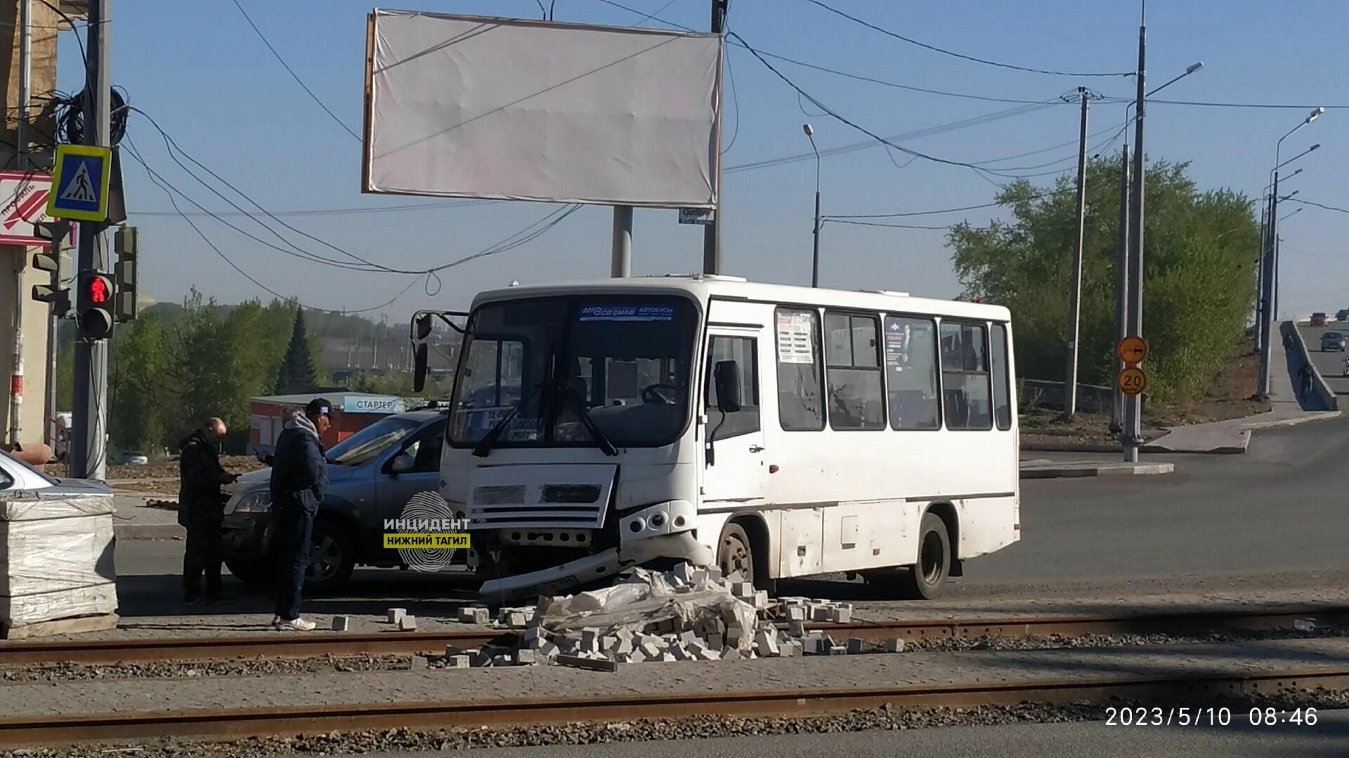 Массовое ДТП с автобусом с пассажирами произошло на Циолковского в Нижнем Тагиле
