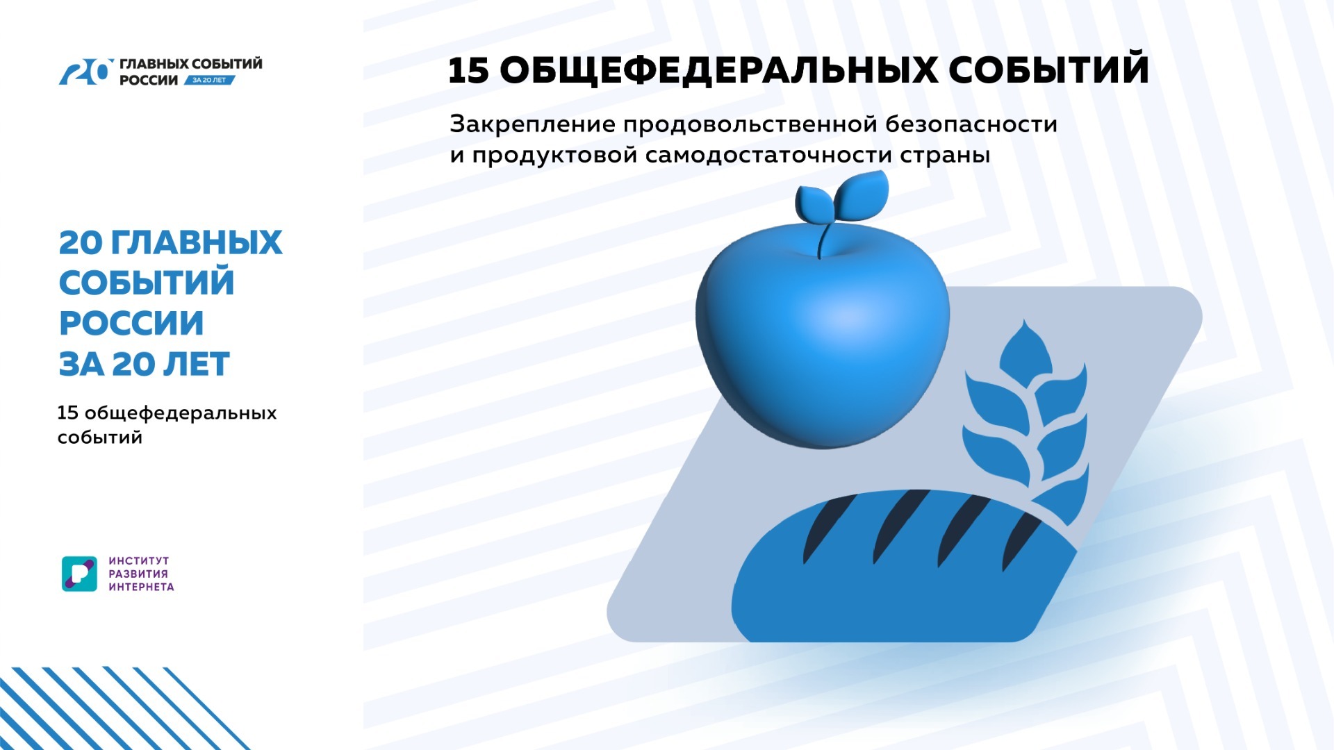 Продовольственную безопасность включили в «20 главных событий России за 20 лет»