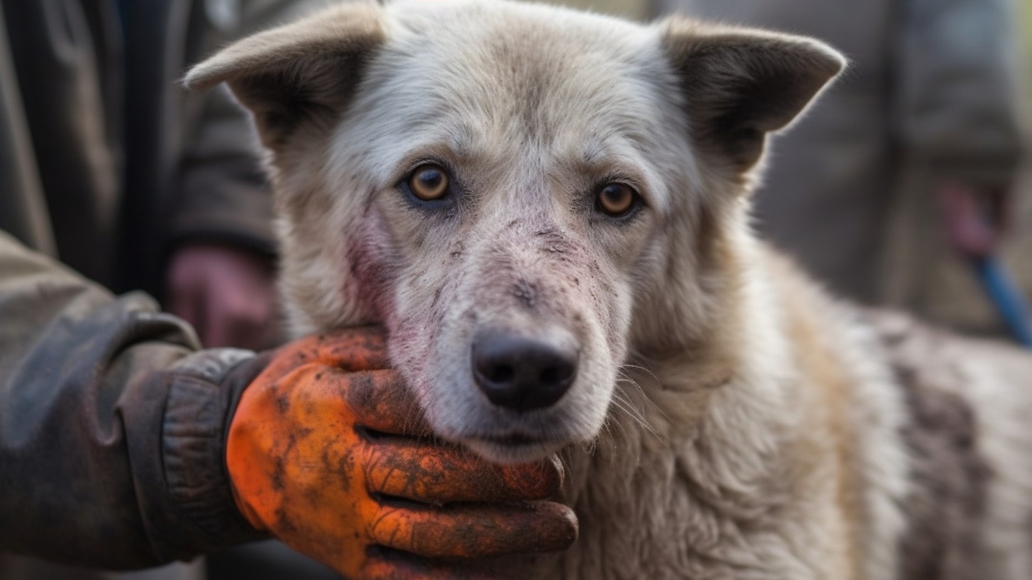 Мужчина жестоко избил собаку на Сибирском тракте