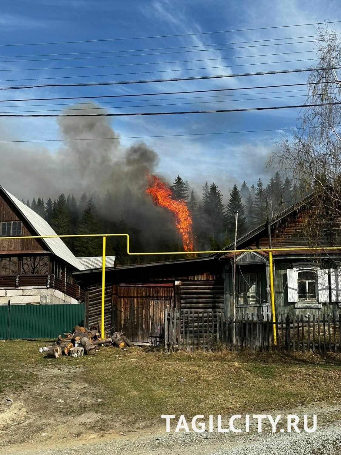 Пожар в Черноисточинске